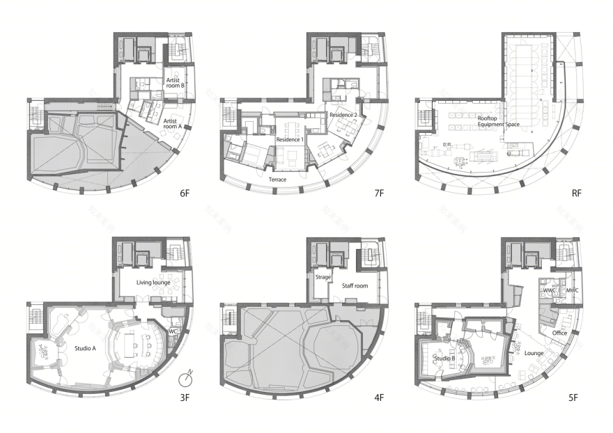 日本 Shibuya Studio Tanta 混合功能建筑-23