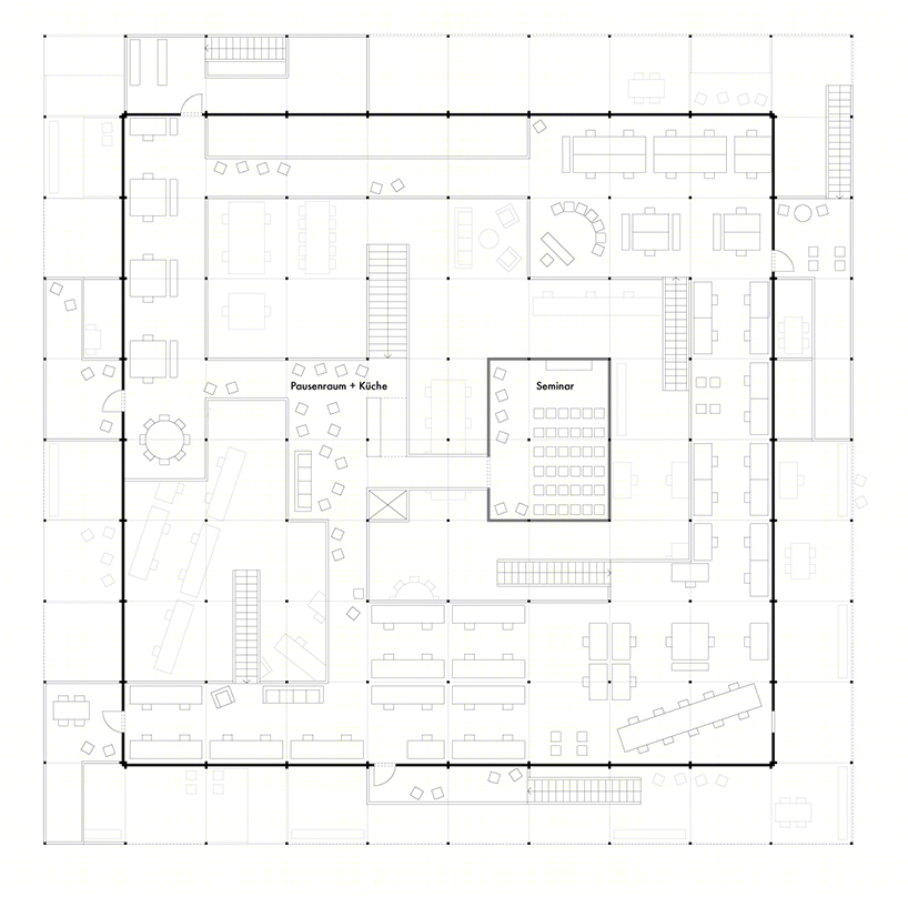 德国建筑艺术学校工作室景观改造 | 网格结构的灵活创意-21