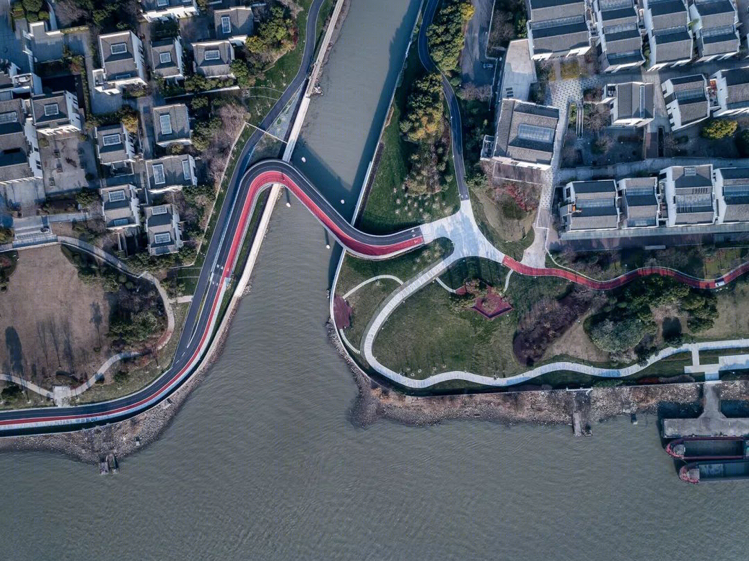 上海黄浦江东岸“云桥”设计,融合景观交通建筑绿地-31