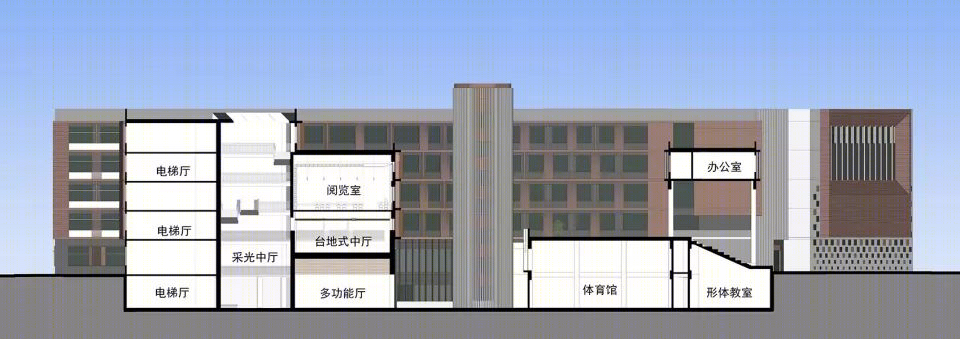 集约化布局的复旦大学新江湾第二附属学校-87