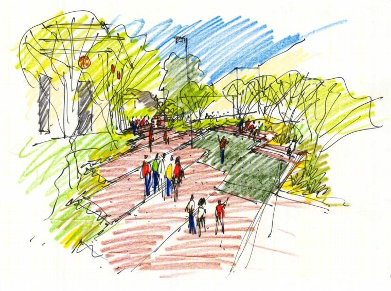 德州大学 El Paso 校区世纪广场-30