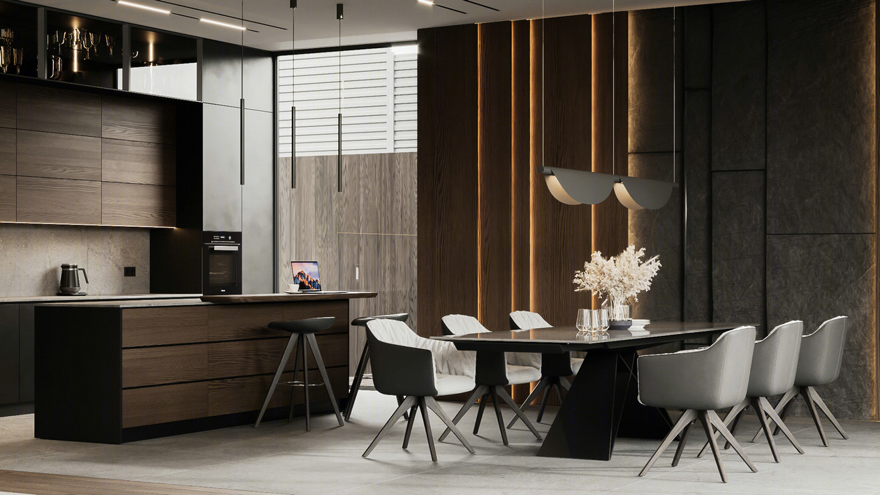 350㎡高级色系别墅设计 设计感超强！-7