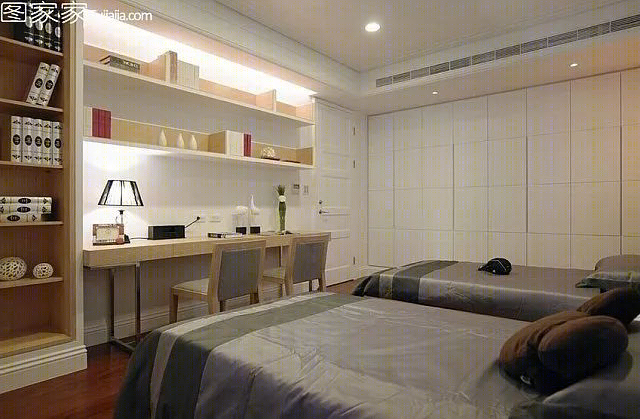 儿童卧室改造,一房住二孩!-26