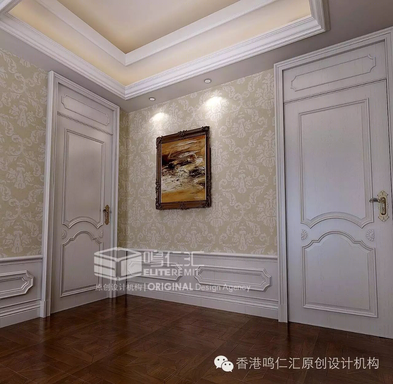 美式古典风情，镇平龙源社区别墅家装-19