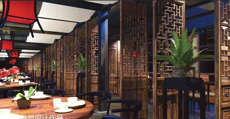 揽季月光主题餐厅设计-12