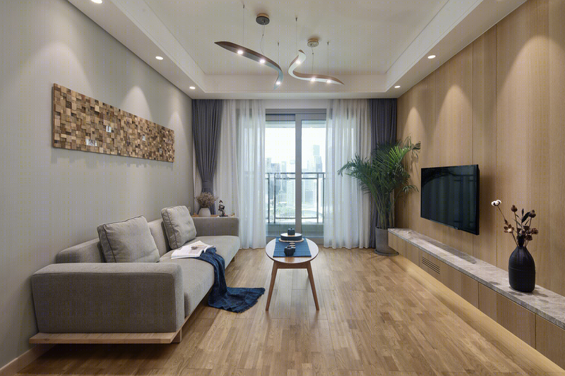 老木头与日式风的完美融合 | 93m²四室两厅改造案例-62