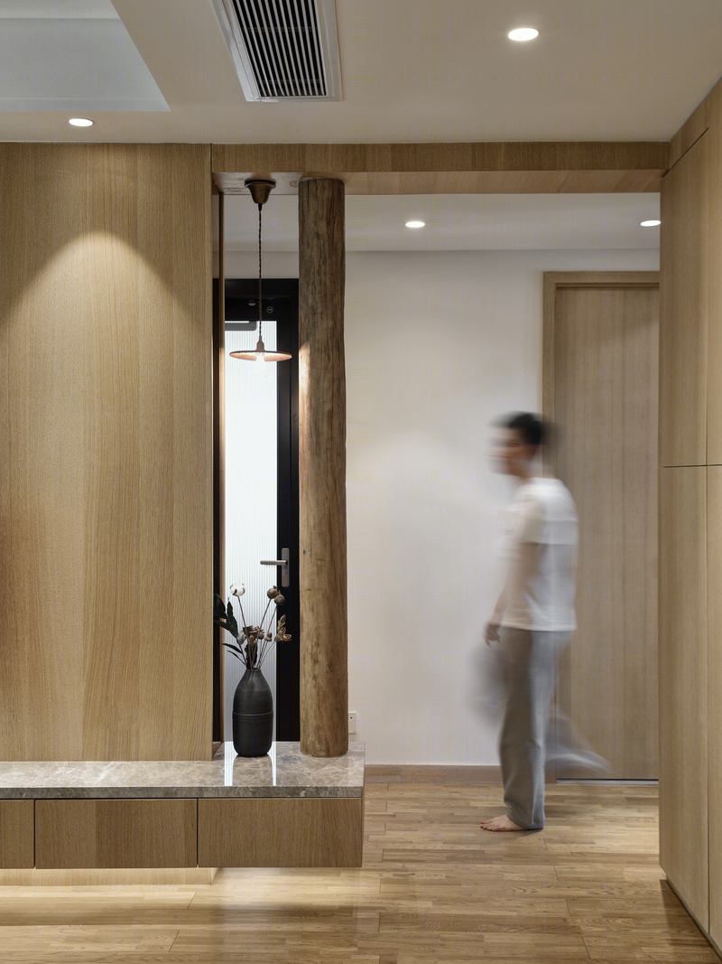 老木头与日式风的完美融合 | 93m²四室两厅改造案例-63