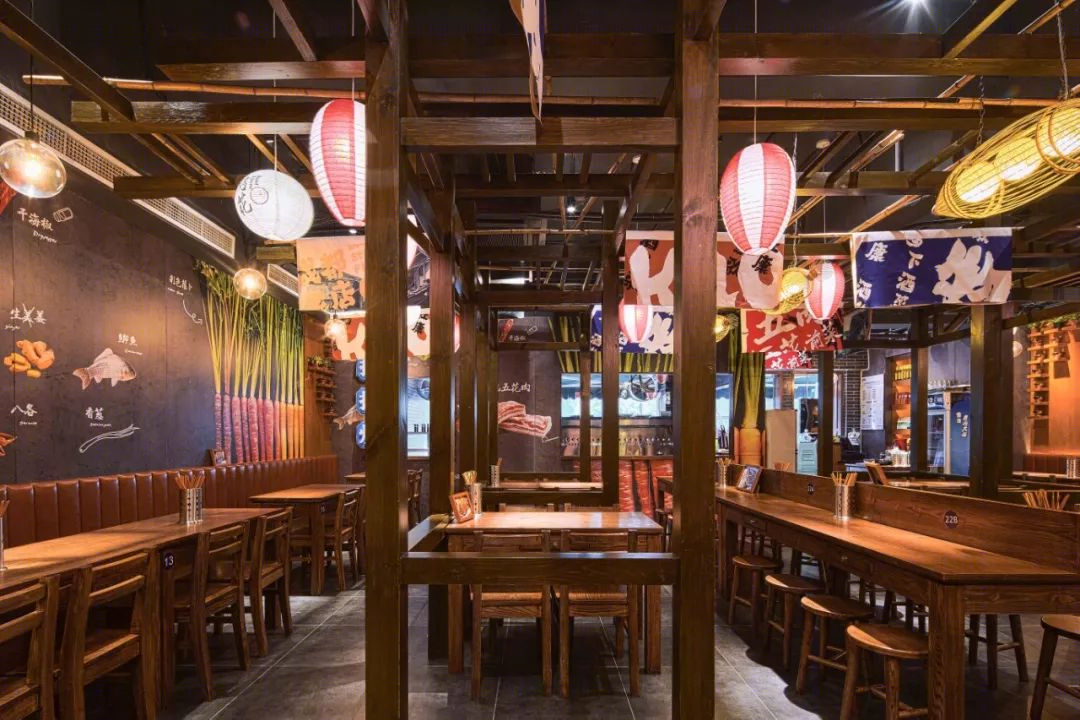 集嘉设计 | 成都 79 平米深夜食堂，木质本色下的个性烧烤空间-19