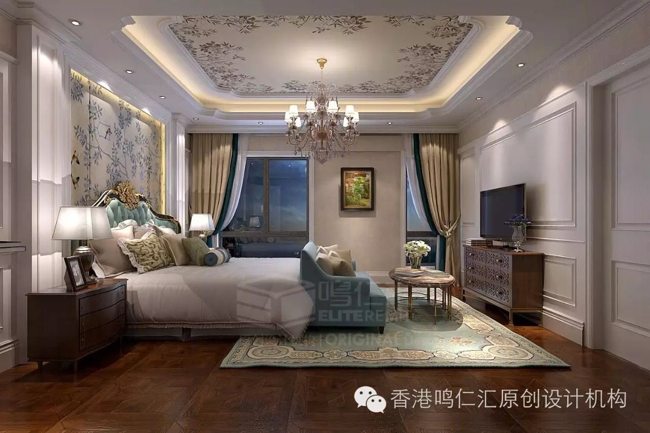 美式古典风情，镇平龙源社区别墅家装-20