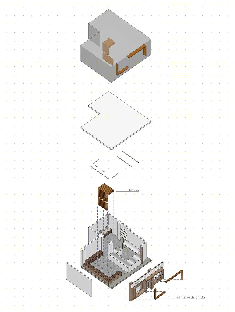 佛山 Gotlot 咖啡店 | Tetris 灵感打造乱中有序的空间-16