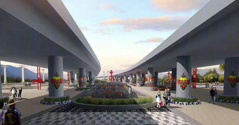 林芝 306 省道风貌改造 | 海绵城市理念下的生态景观设计-2