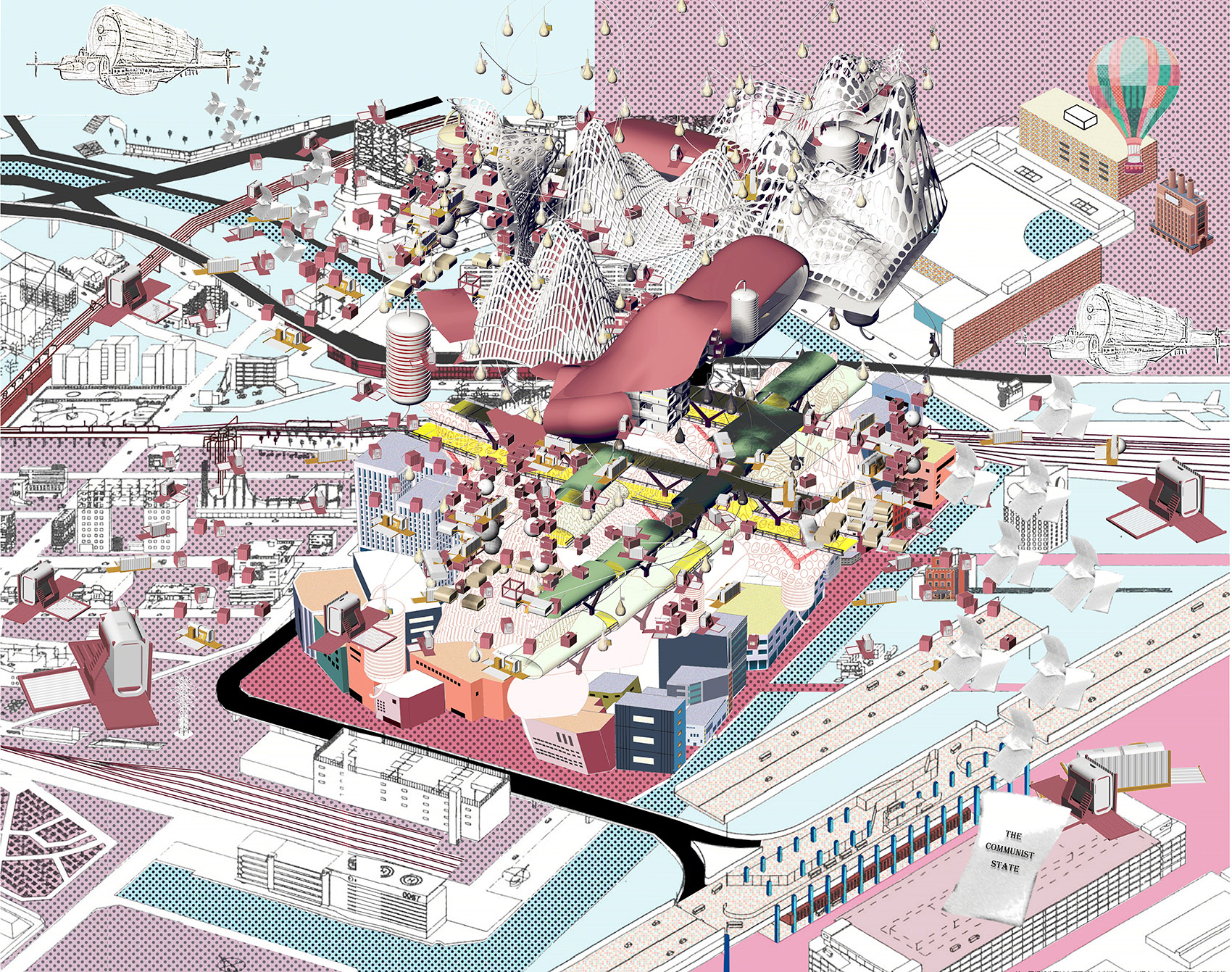 河北工业大学建筑学四年级高层设计展-16