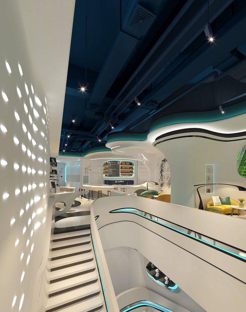 3D 科技融入现代咖啡空间——深圳京基 100 的“3DCOFFICE”-15