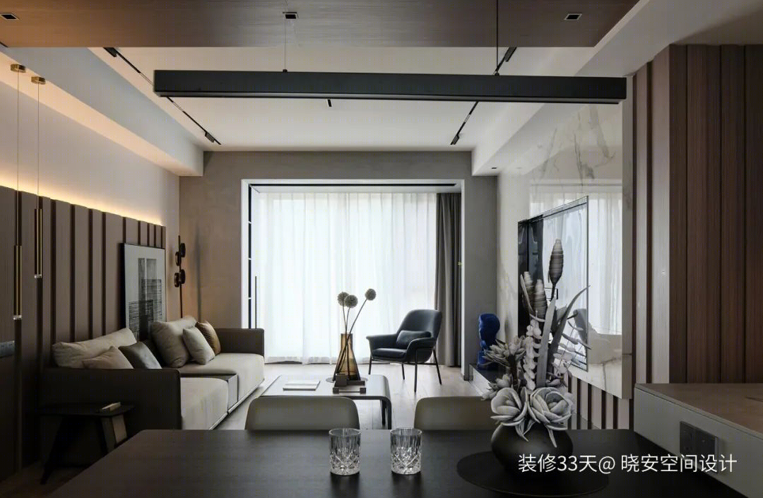 现代质感三室改造丨中国无锡丨晓安空间设计（苏州）-16