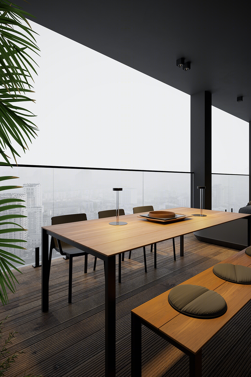 高级黑++自然绿家居空间设计丨Igor Sirotov Architects-56