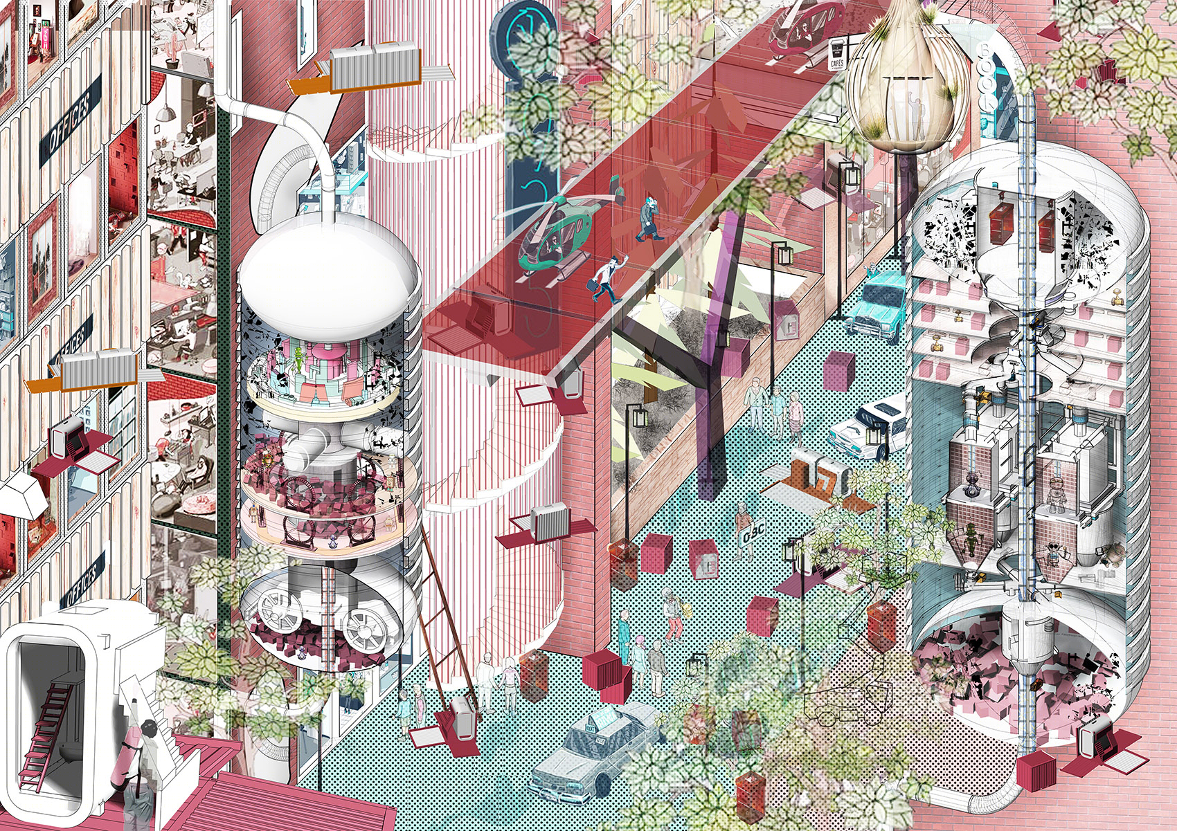 河北工业大学建筑学四年级高层设计展-20