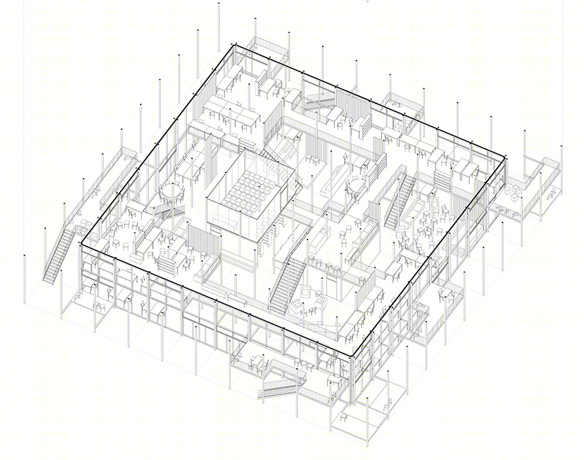 德国建筑艺术学校工作室景观改造 | 网格结构的灵活创意-22