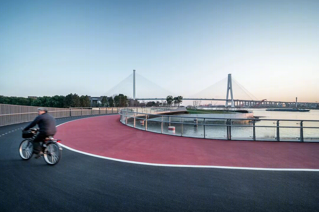 上海黄浦江东岸“云桥”设计,融合景观交通建筑绿地-36