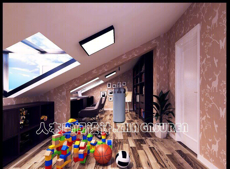 现代简约风新世纪城二手房阁楼设计-8