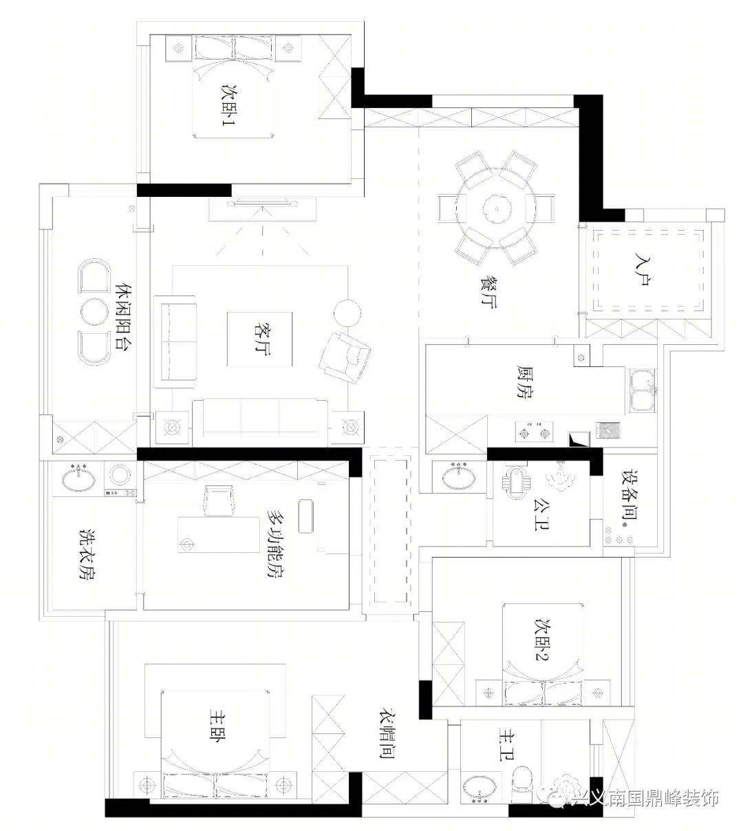 现代简约四季花城,原木与金属的精致邂逅-11