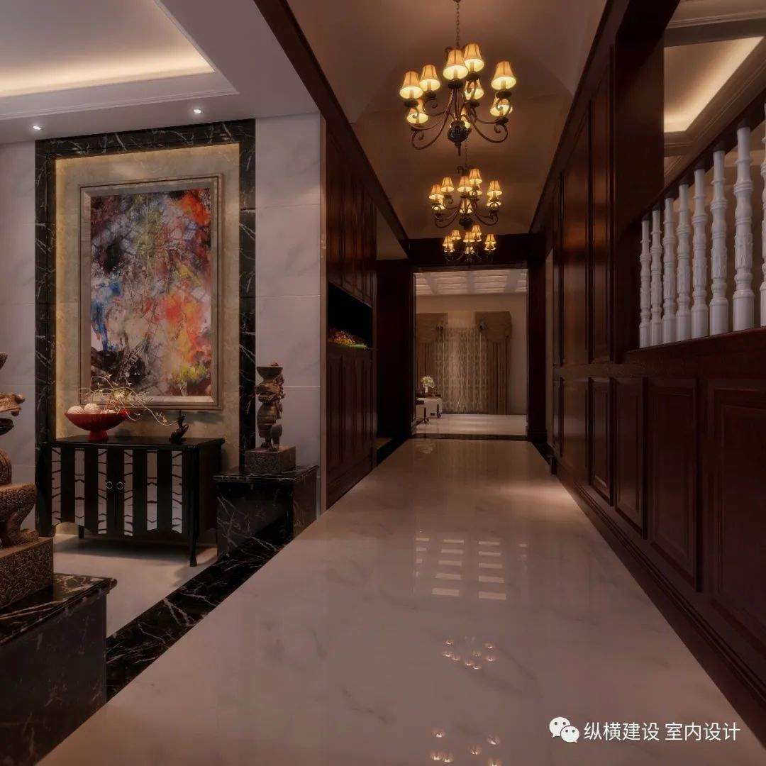 万科红郡 | 复古浪漫的美式古典家居设计-23