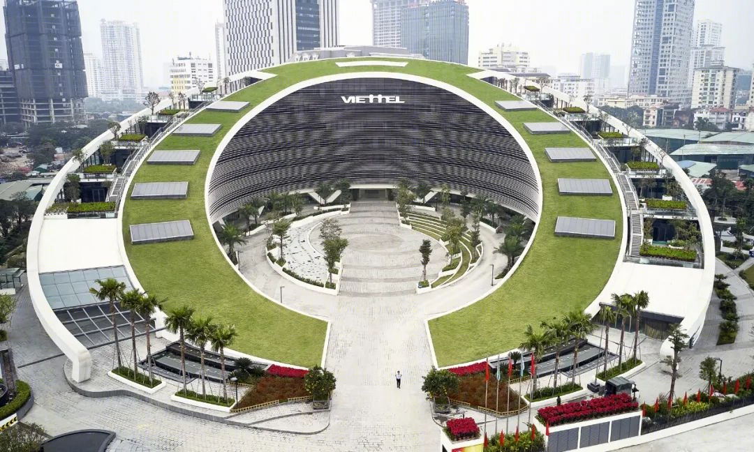 越南河内 Viettel 总部大楼——绿色生态与高效协作的办公空间-13