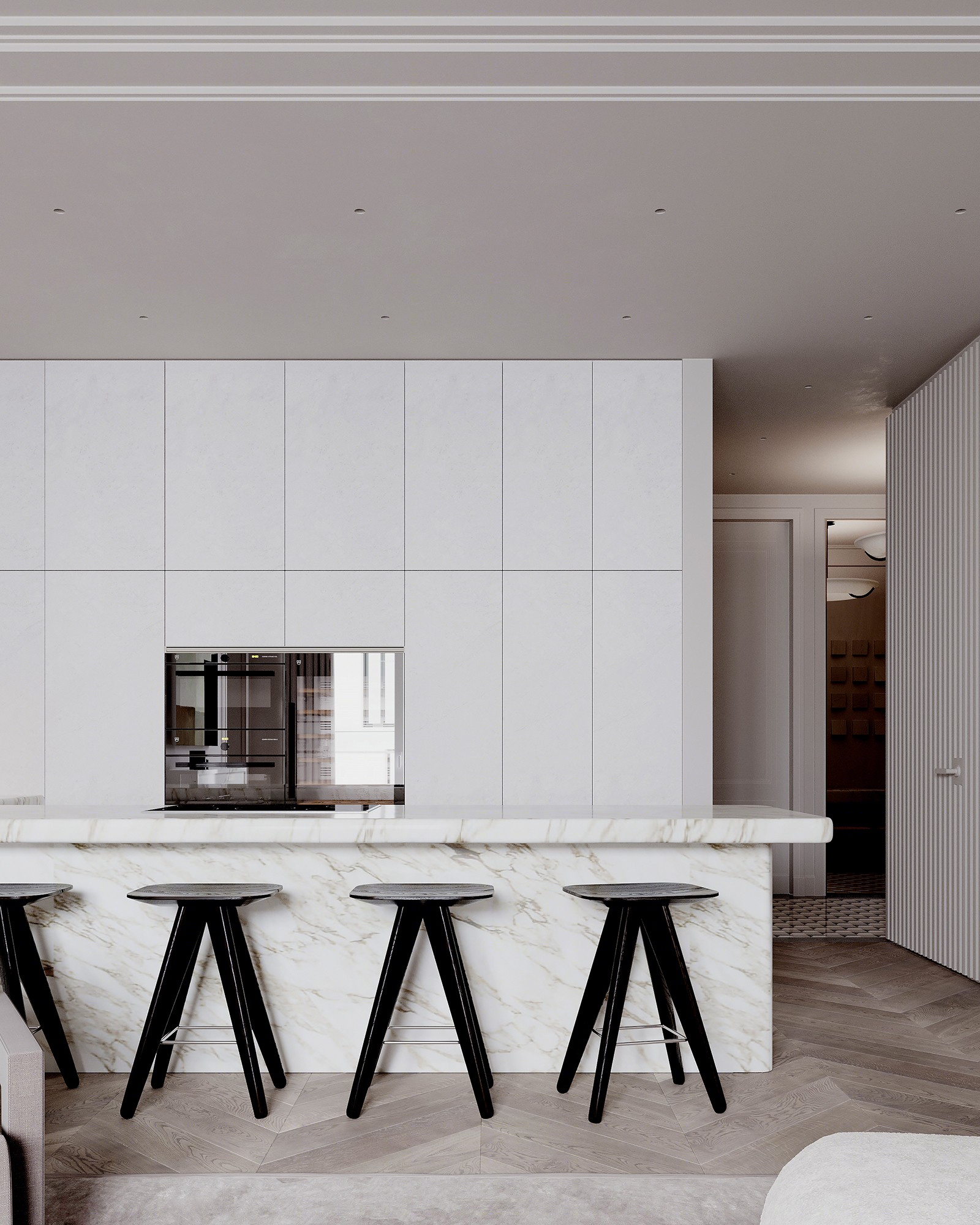 优雅莫斯科公寓丨俄罗斯莫斯科丨ABarchitects 工作室-11
