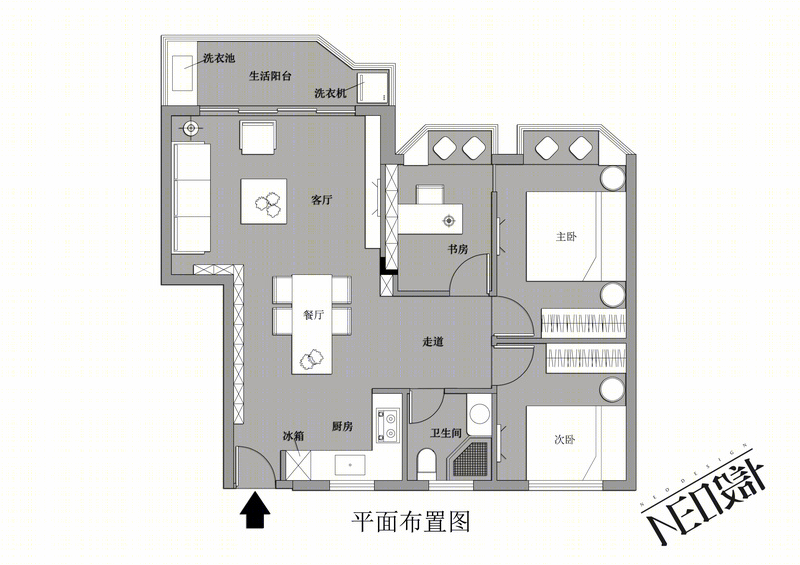 深圳陈女士 80 平北欧简约之家 | 简洁明快,舒适随性-15