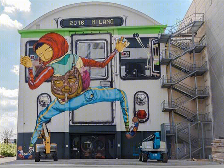 米兰“Outside the Cube”项目 · Os Gemeos 的街头艺术创新-6