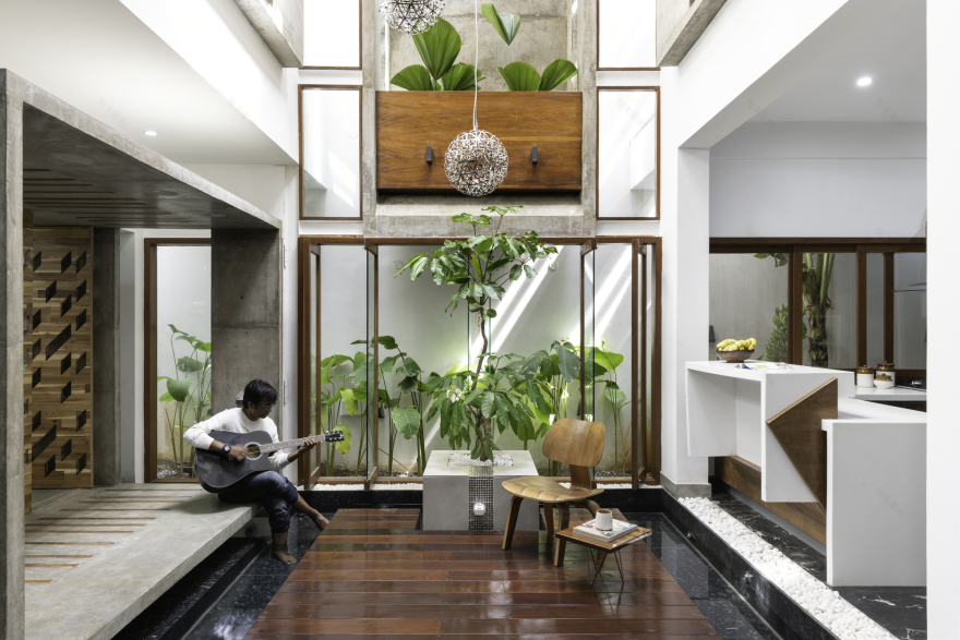 Le Tranquil House · 现代简约的宁静别墅设计丨印度本地治里-17