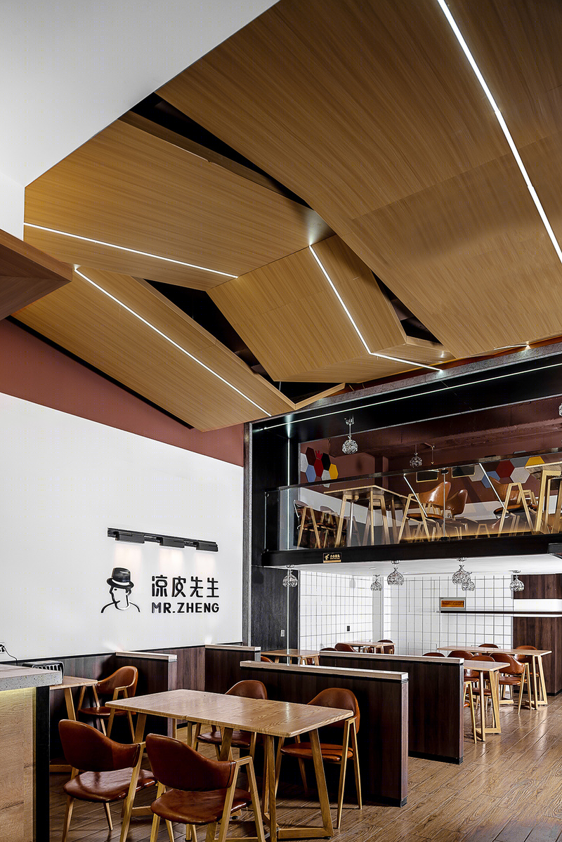 凉皮先生快餐店 | 时尚简约的新空间设计-3