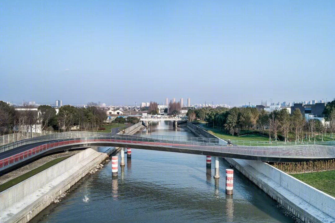 上海黄浦江东岸“云桥”设计,融合景观交通建筑绿地-40
