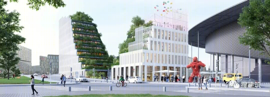 法国“阶梯式”绿色露台办公楼丨法国里尔丨Coldefy 建筑事务所-3