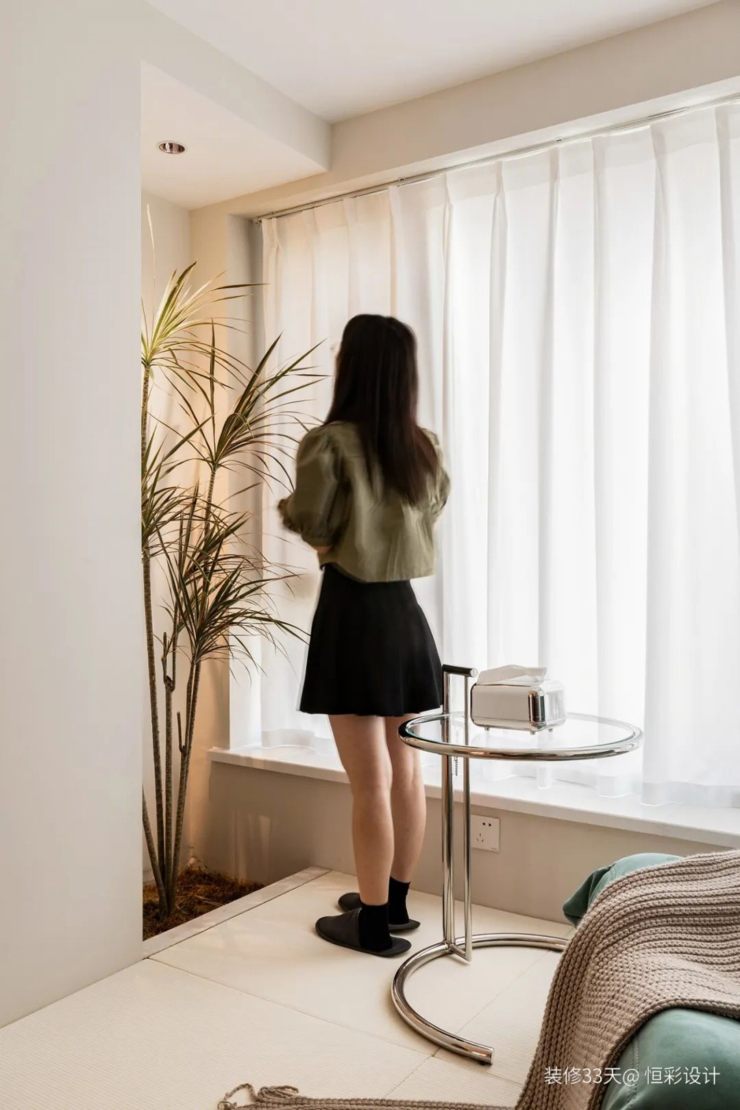 奶油风婚房设计丨中国杭州丨恒彩设计（杭州）-31