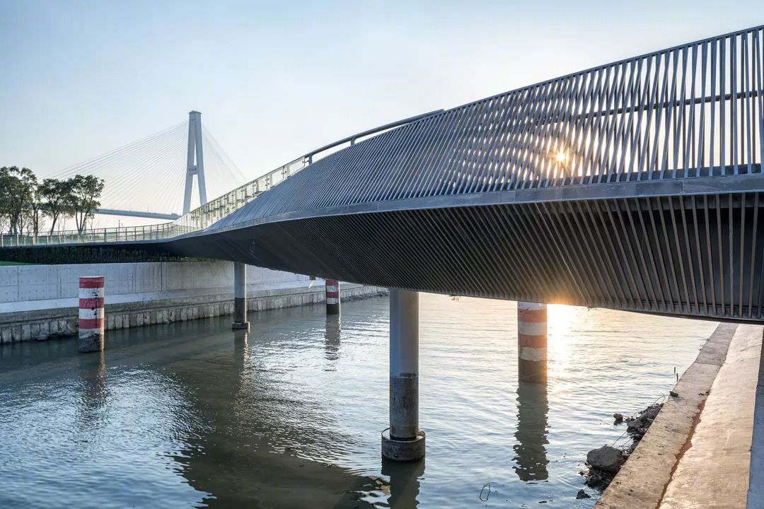 上海黄浦江东岸“云桥”设计,融合景观交通建筑绿地-43