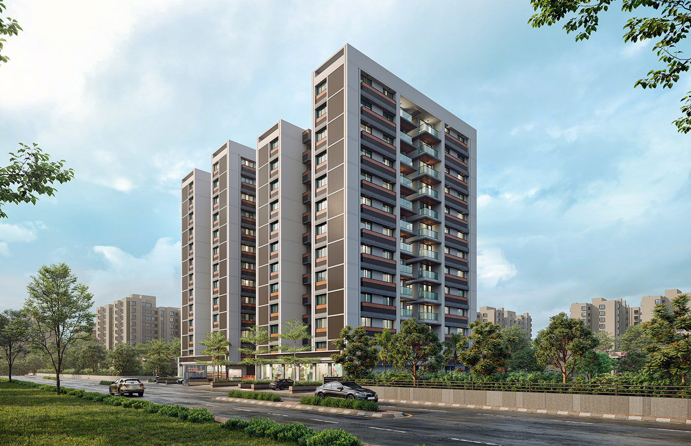 Anastasiya Gushchina丨公寓建筑丨Zion Heights-0