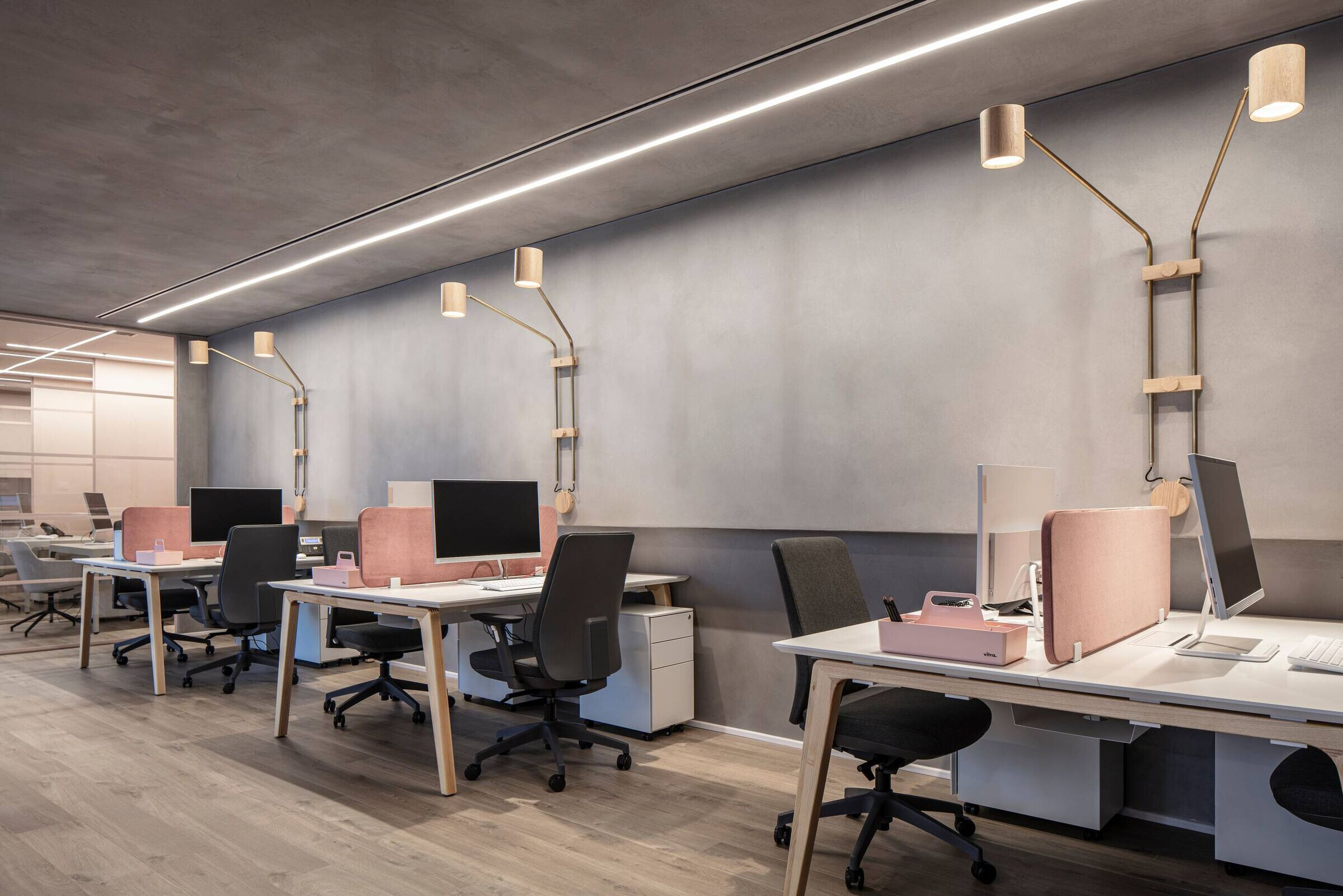 粉色保险办公室丨以色列丨Amit design studio-9