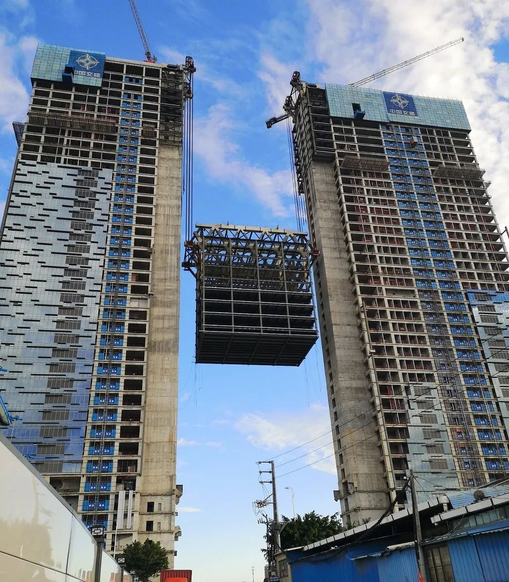 广州之窗新进展 | 中交集团南方总部基地 B 区上连体成功合拢-18