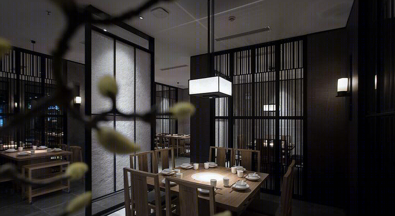 本素旗舰店 | 官艺打造隔而不断的私密用餐空间-23