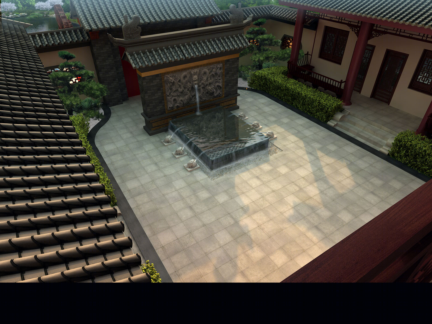 重庆李家院子庭院花园景观-16