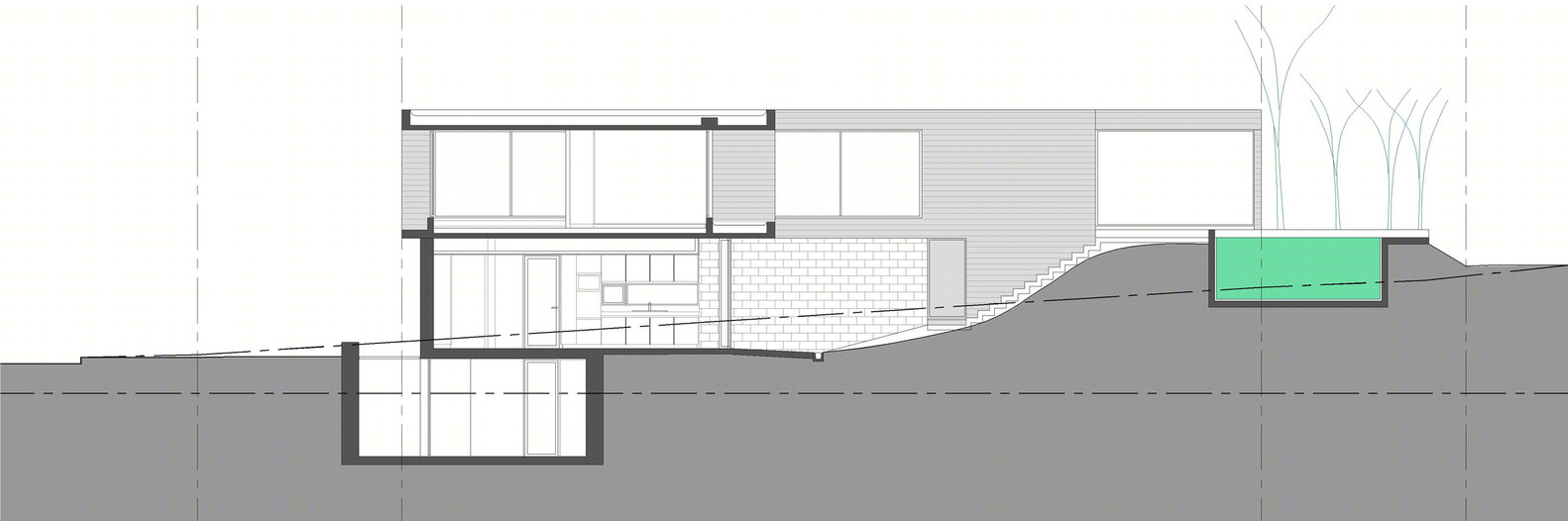 阿根廷混凝土石材斜坡住宅-35