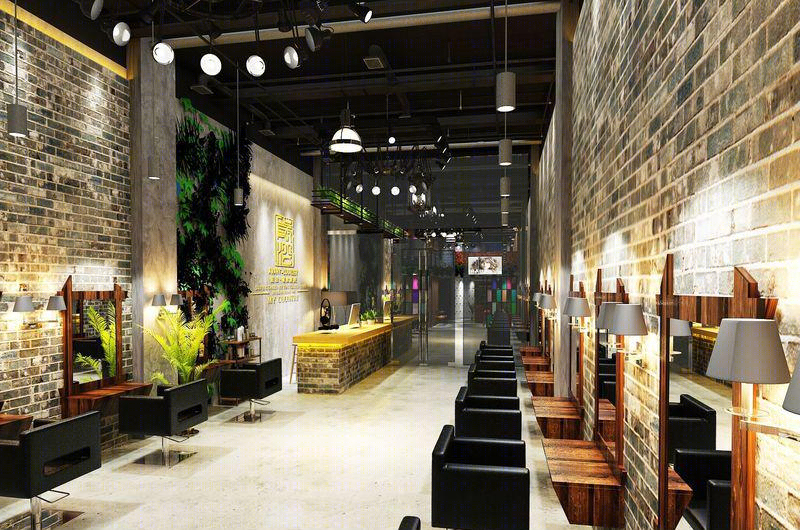 梅州蕉岭前沿剪烫潮牌风格店设计-9
