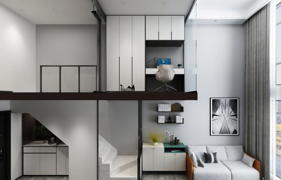 
LOFT家居办公室样板间 -1