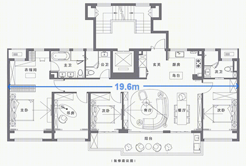 一层一户,200㎡内的豪华大平层设计丨中国沈阳丨搜建筑-18