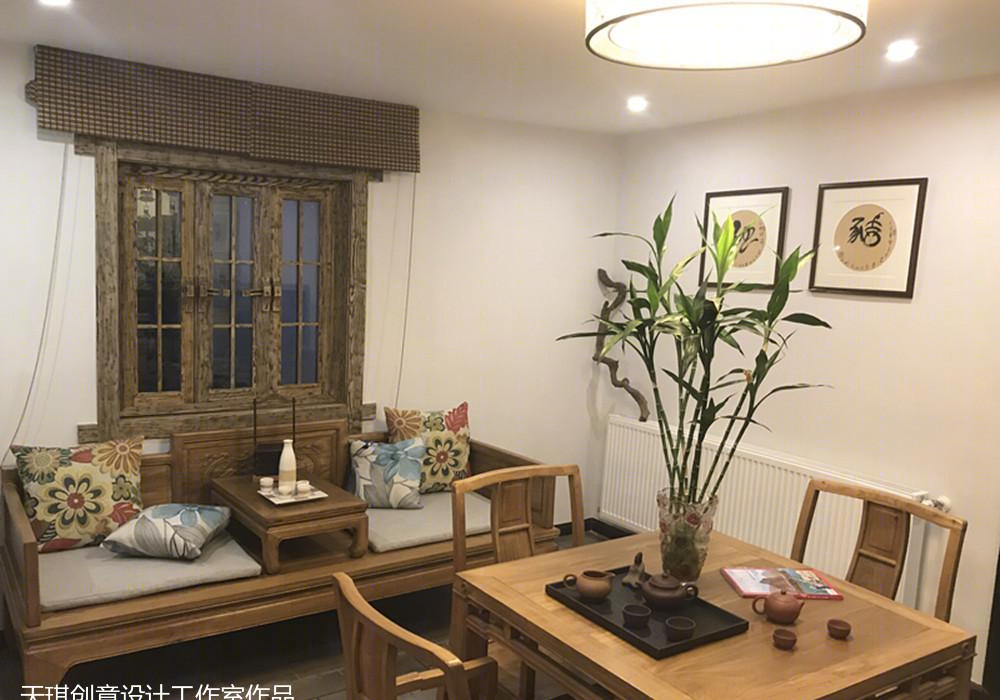 汉唐风雅致小院,原木绿植共融自然-26