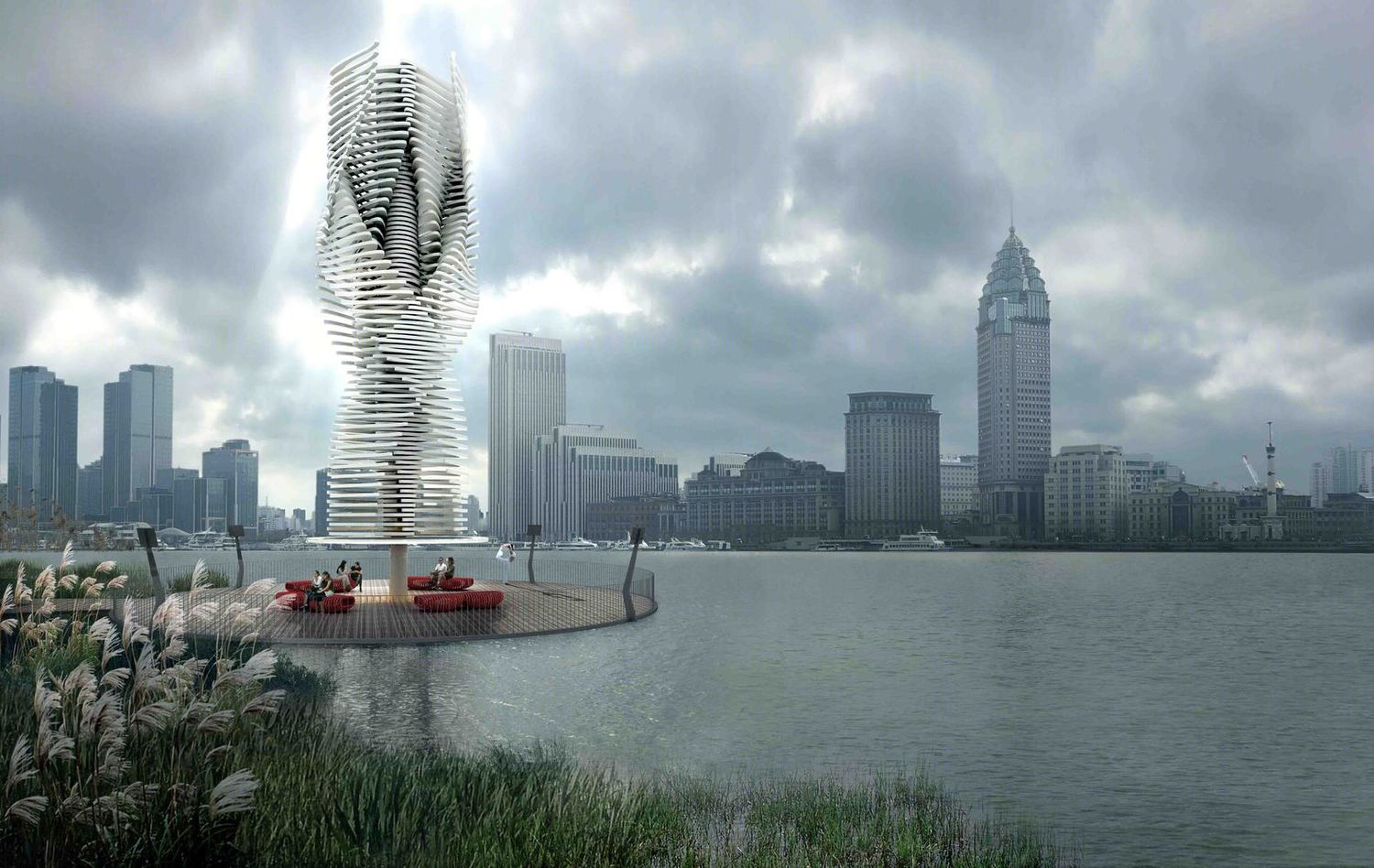 上海浦东灯塔景观-3