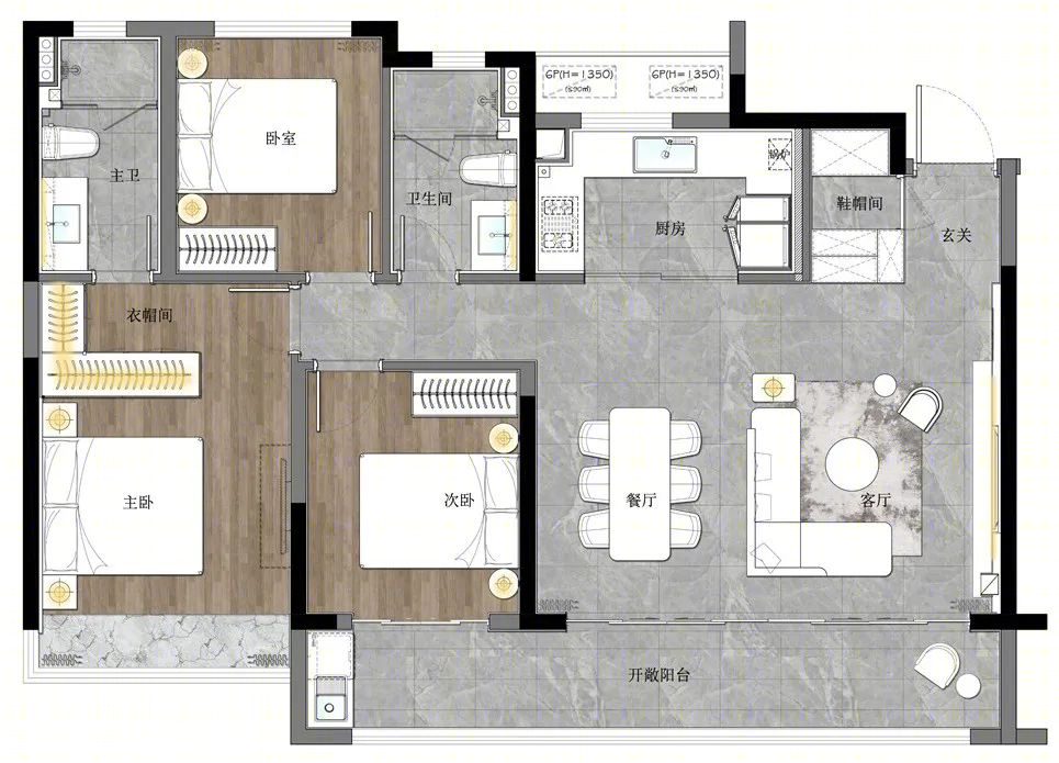 融创·芜湖北京路样板间丨中国芜湖丨EH DESIGN GROUP辉景精装设计团队-39