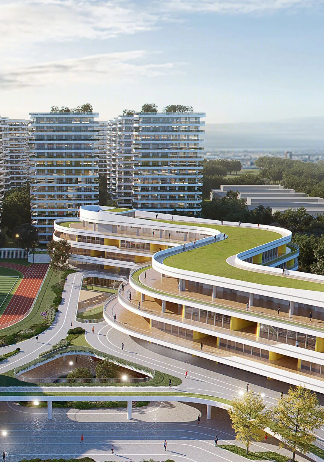 丽水灵山未来社区学校丨中国丽水丨上海思序建筑规划设计有限公司,上海中建建筑设计院有限公司-47