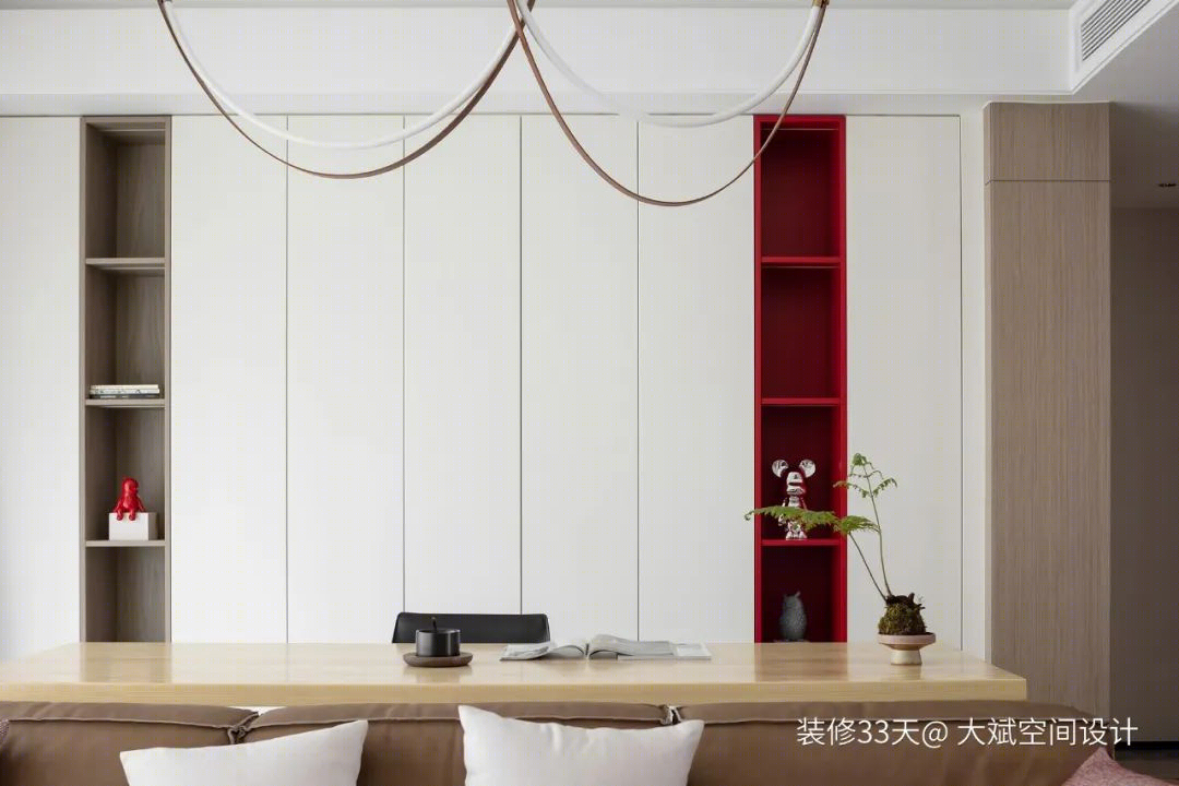 艺术与自然融合的现代简约四室丨中国苏州丨大斌空间设计(苏州)-17