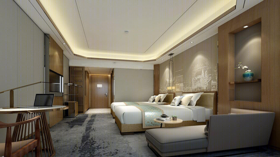 酒店客房设计案例效果图-2